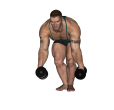 Hammer Curl - Bent Over Narrow Stance
